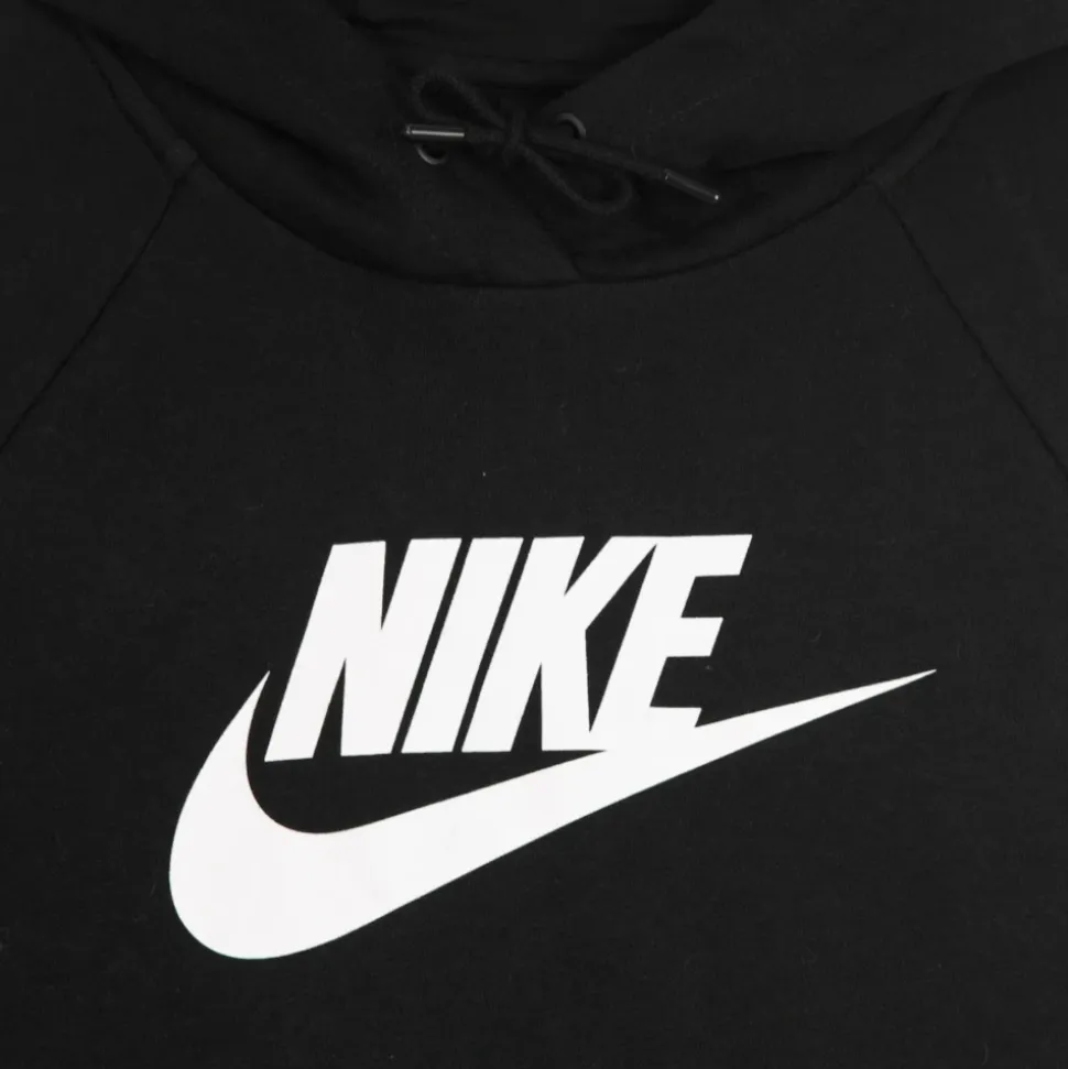 Sweat à capuche noir et blanc avec poche kangourou