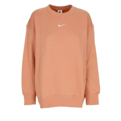 Sweatshirt Col Ras du Cou Marron Ambre