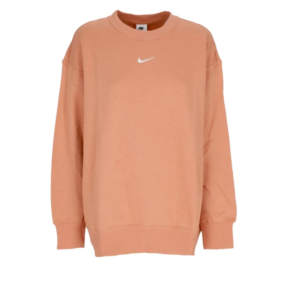 Sweatshirt Col Ras du Cou Marron Ambre