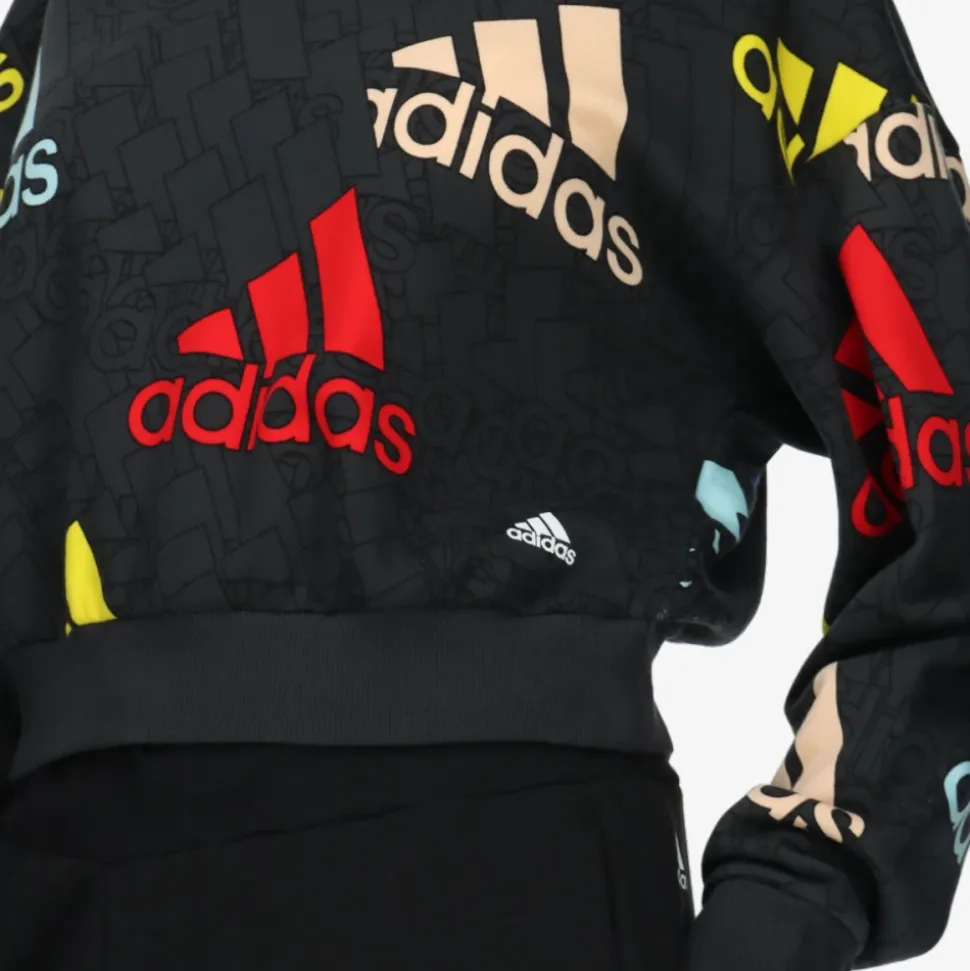 Sweatshirt court à logo essentiel multicolore