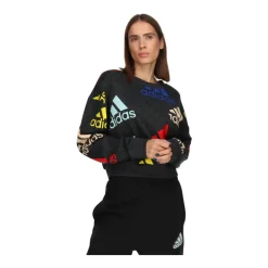 Sweatshirt court à logo essentiel multicolore