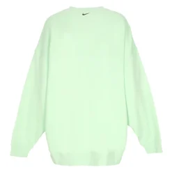 Sweatshirt Crewneck Vert/Noir avec Logo Swoosh
