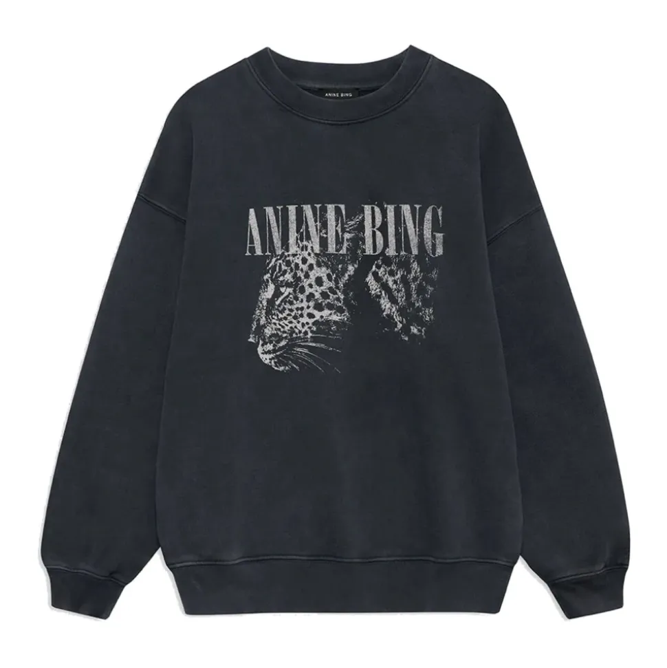 Sweatshirt Imprimé Cool Noir Lavé