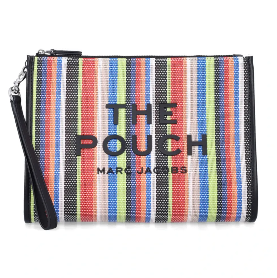 The Stripe Mesh Large Pouch