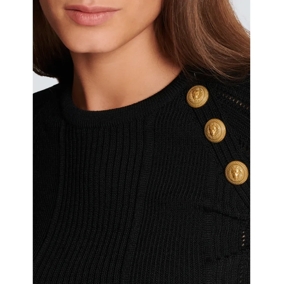 Top 3 boutons en maille fine