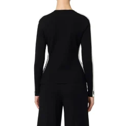 Top en viscose avec bandes brillantes