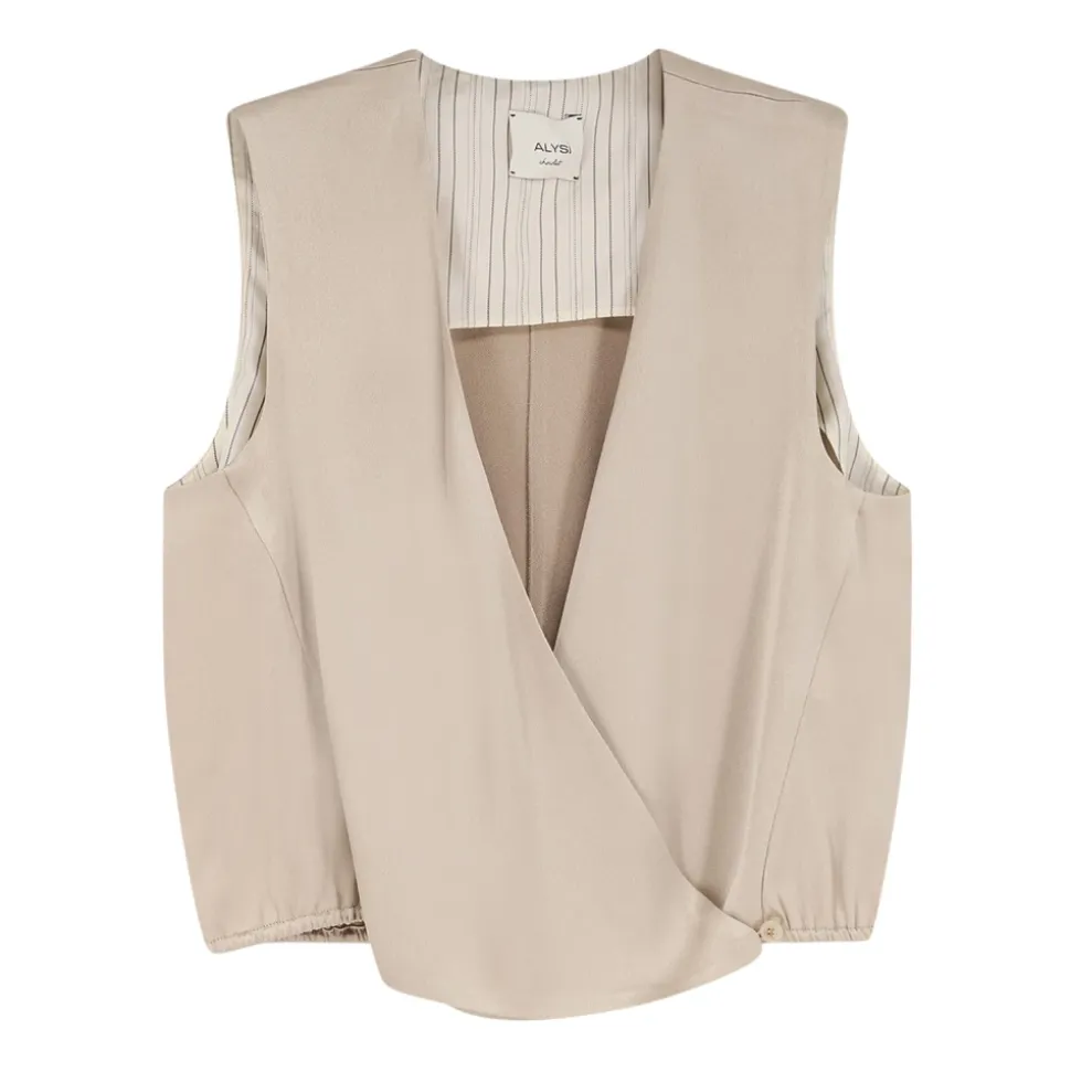 Top Incrociato en Satin