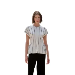 Top Peplum Rayas
