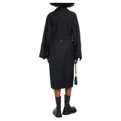 Trench-coat en mélange de laine