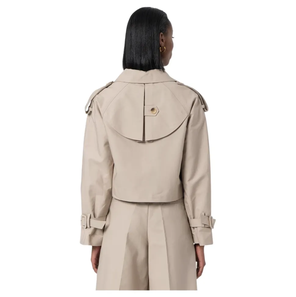 Trench Cropped Made in Cotton