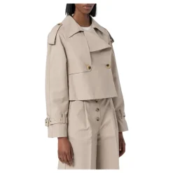 Trench Cropped Made in Cotton