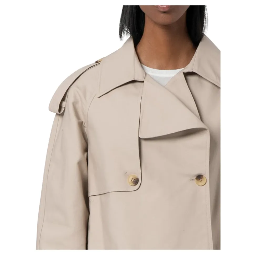 Trench Cropped Made in Cotton