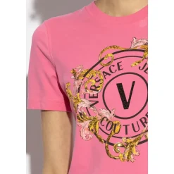 T-shirt avec impression et appliques scintillantes