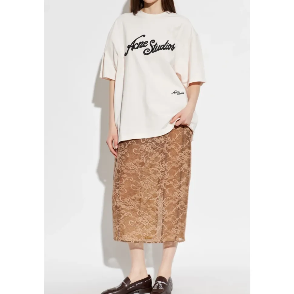 T-shirt avec logo brodé
