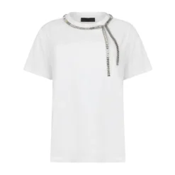 T-Shirt avec Perles et Strass