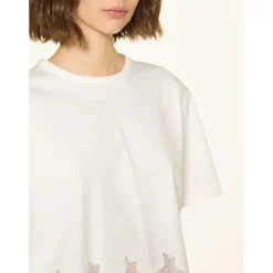 T-shirt court avec dentelle