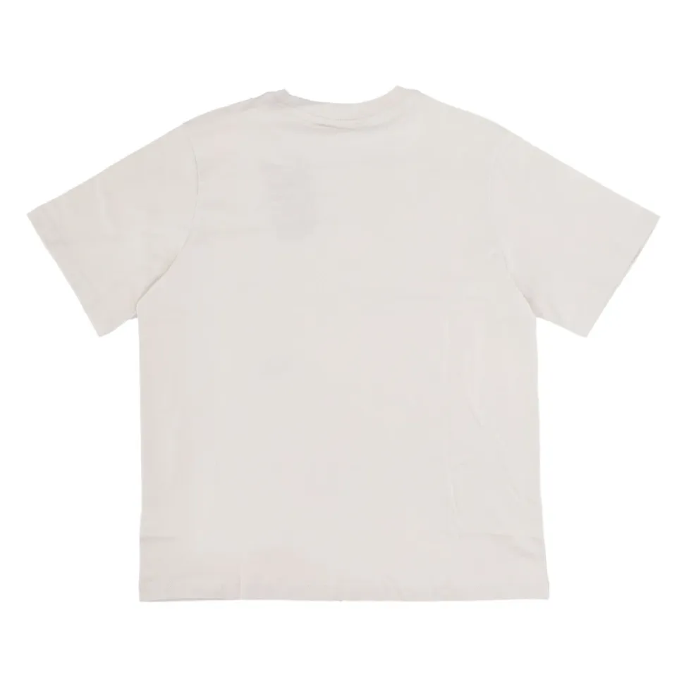 T-shirt de sport essentiel en Marron/Blanc