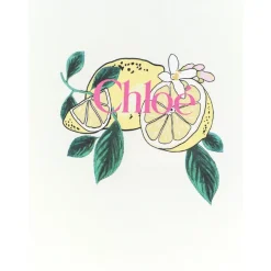 T-shirt en coton imprimé citron