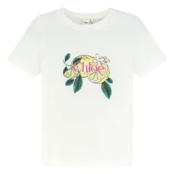 T-shirt en coton imprimé citron