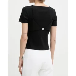 T-shirt en jersey côtelé de coton