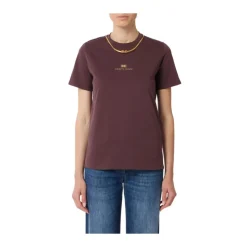 T-shirt en jersey de coton avec collier