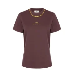 T-shirt en jersey de coton avec collier