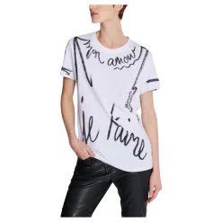 T-shirt à manches courtes imprimé « Je t'aime »