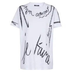 T-shirt à manches courtes imprimé « Je t'aime »