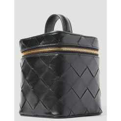 Vanity Case en cuir avec tressage Intrecciato
