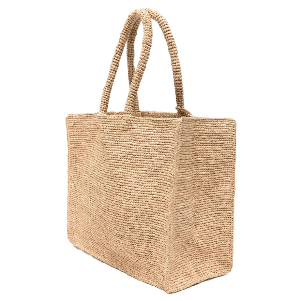 Vanity Raffia Tote Bag