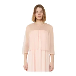 Veste Boléro Courte en Organza de Soie Pure