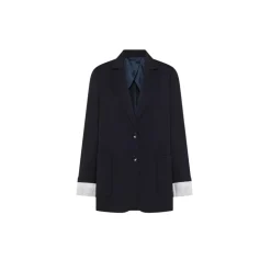 Veste Croisée en Laine Cool Stretch