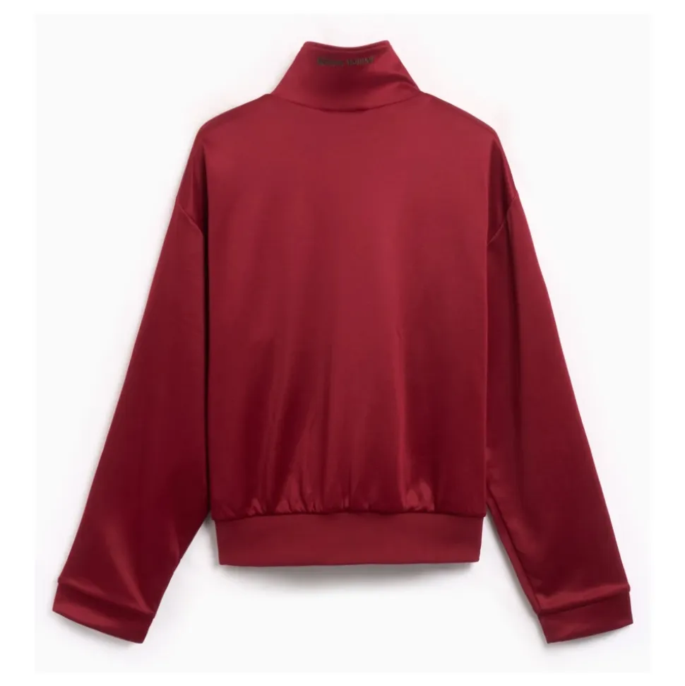 Veste de survêtement bordeaux avec imprimé latéral