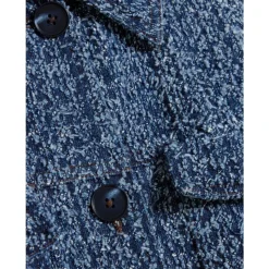 Veste en Coton Bleu avec une Touche Moderne