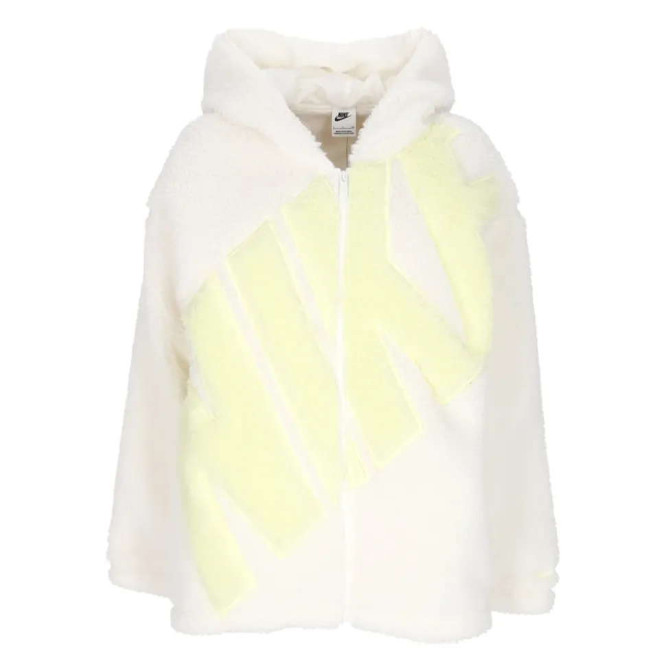 Veste à poil haut avec logo