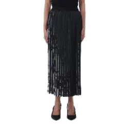 Watercolour Couture Pleated Midi Skirt