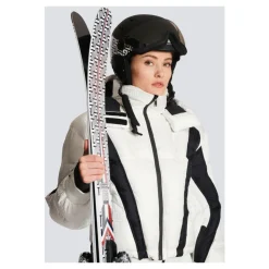 x Rossignol - Casque de ski Rossignol à motif monogramme ivoire et noir